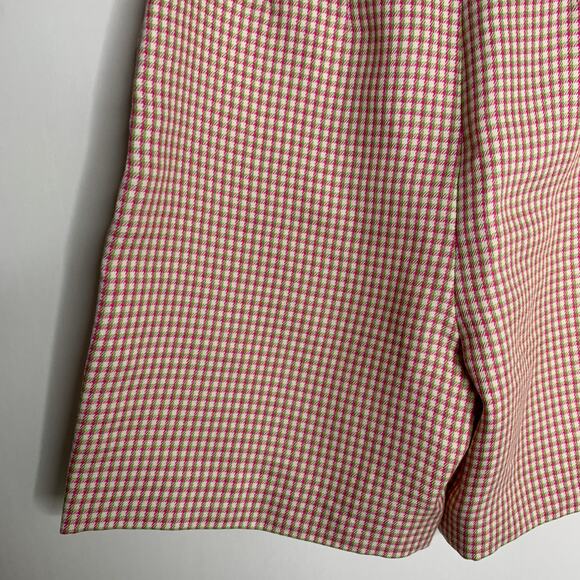 Alexa Chung High Waisted Plaid Womens Long Shorts US 6 - Picture 13 of 16